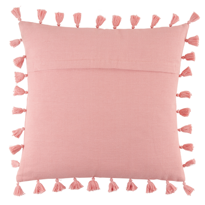 Tassel Down Filled Pillow - Pink