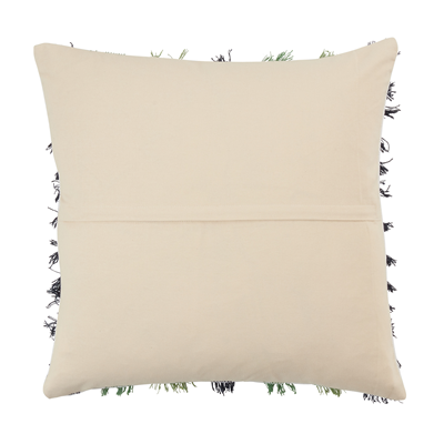 Woven Poly Filled Pillow - Green