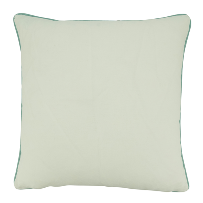 Coral Poly Filled Pillow - Aqua