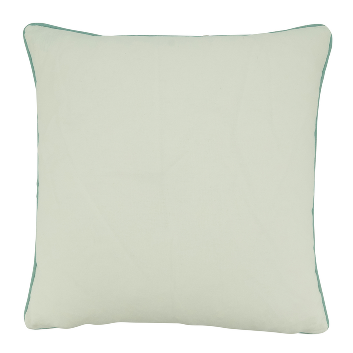 Coral Aqua Poly Pillow