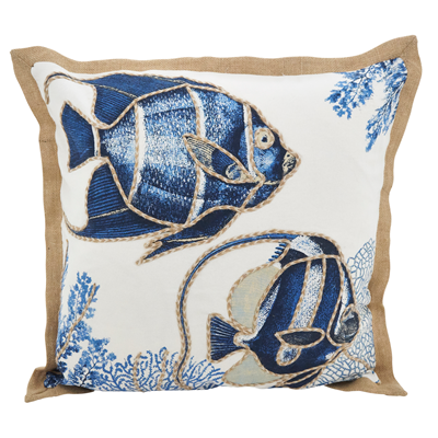 Nautical Print Pillow