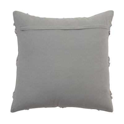 Diamond Tufted Poly Filled Pillow - Grey
