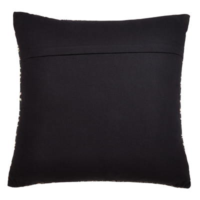 Mudcloth Pattern Poly Filled Pillow - Black