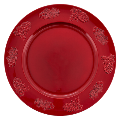 Holly Berry Red Charger