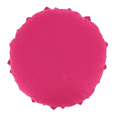 Felt Flower Poly Filled Pillow - Fuchsia