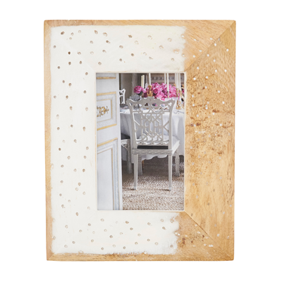 Distressed Wood Photo Frame