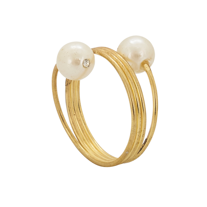 Pearl Gold Napkin Rings