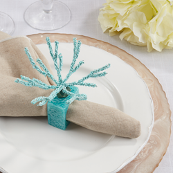 Beaded Resin Napkin Rings- set of 4