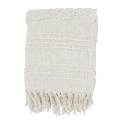 Tufted Throw - White