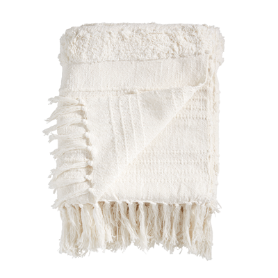 Tufted Throw - White