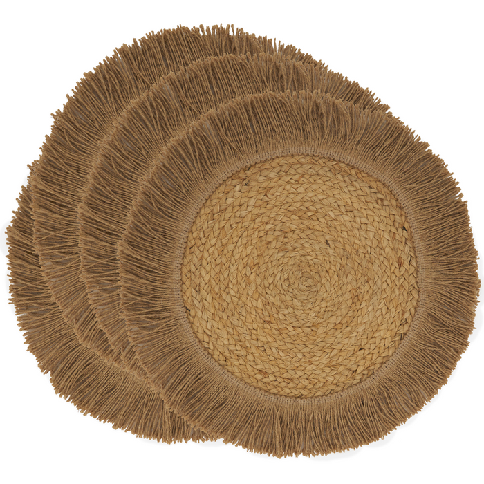 Jute Fringe Placemats - Natural