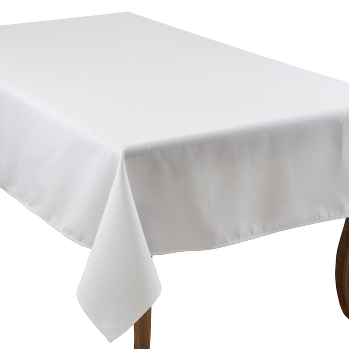 Everyday Design White Oblong Tablecloth