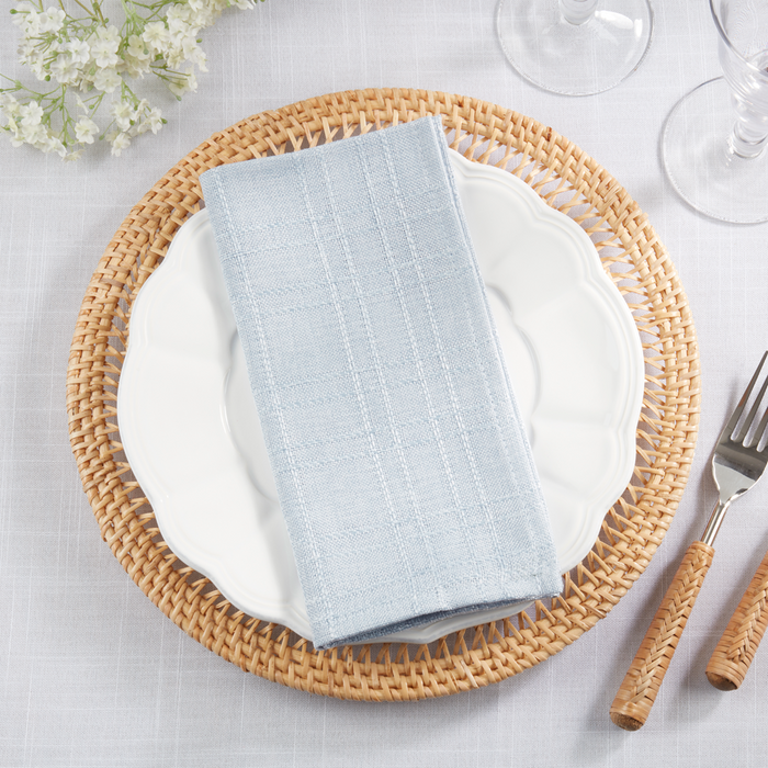 Stitched Plaid Napkins