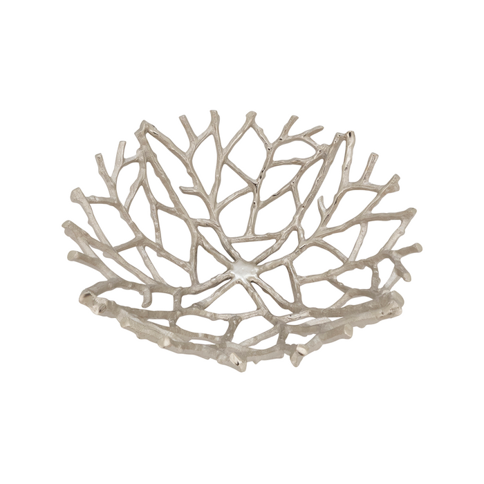 14" Silver Twig Bowl
