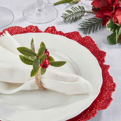 Red Berry Napkin Rings