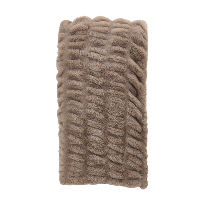 Faux Rabbit Fur Throw - Mocha