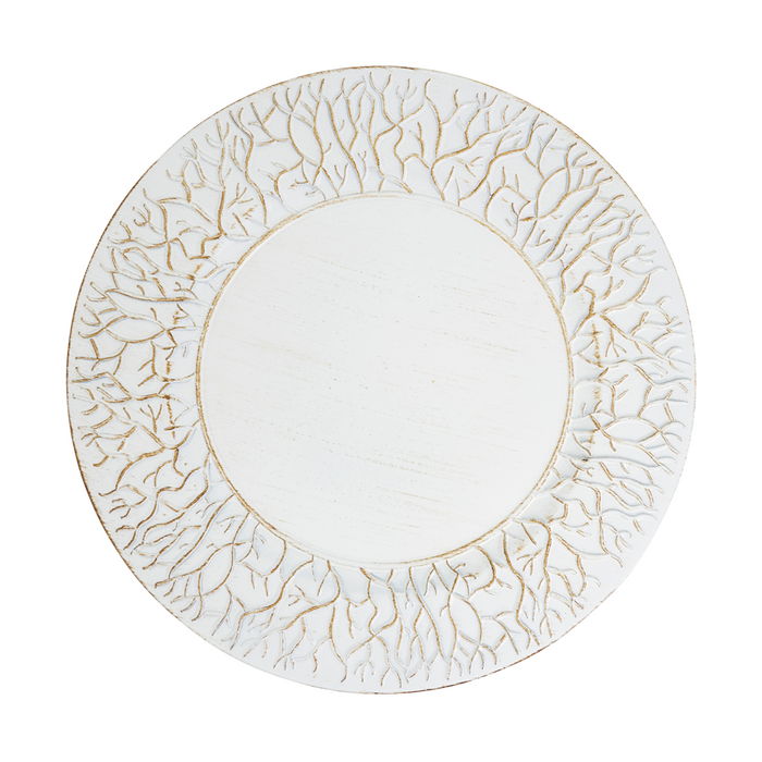 Branch Rim Ivory Charger