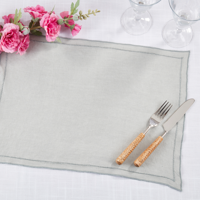 Stonewashed Overlock Border Placemats