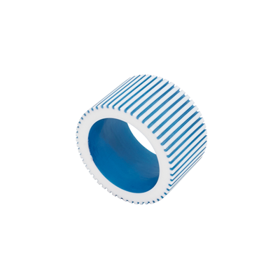 Blue Ribbed  Resin Napkin Ring