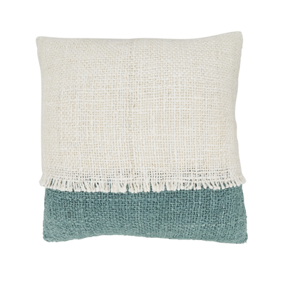 Two Tone Fringe Pillow