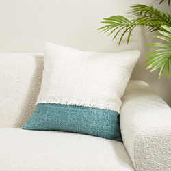Two Tone Fringe Pillow