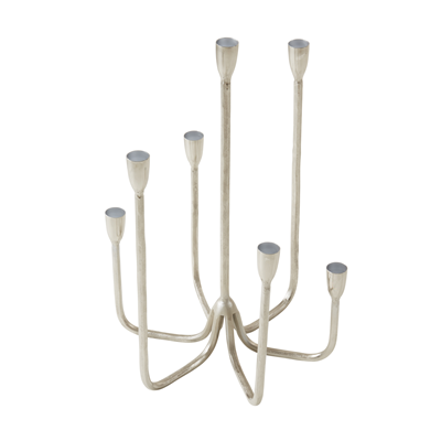 7 Tier Candle Holder- Silver