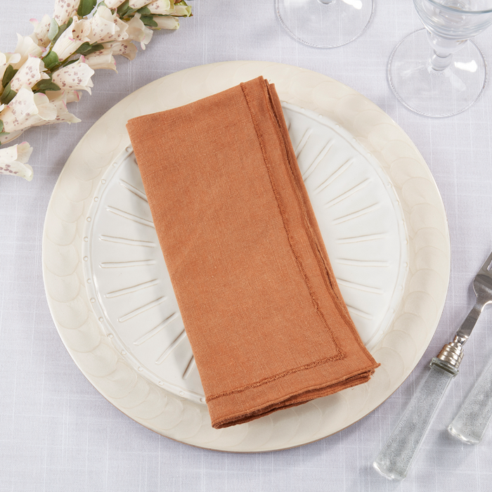 Stonewashed Overlock Border Napkins