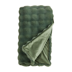 Bubble Faux Fur Throw
