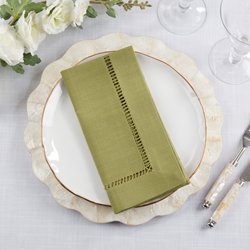 Toscana Hemstitched Dinner Napkins - Set of 4