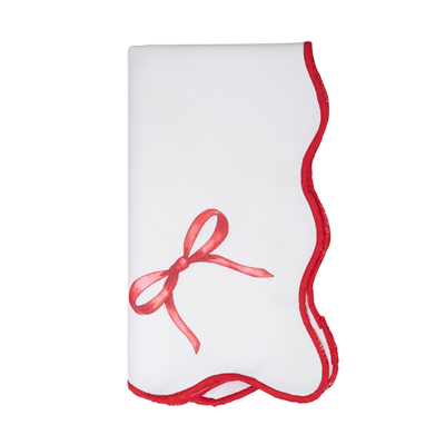 Red & White Bows Napkins