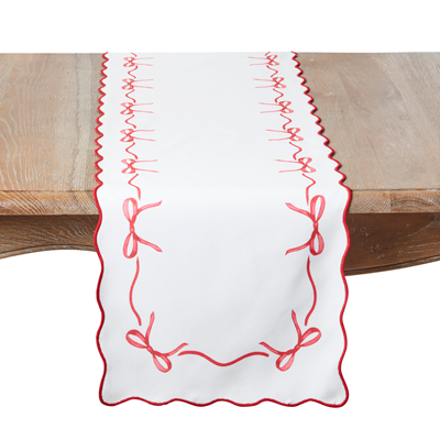 Red & White Bows Runner