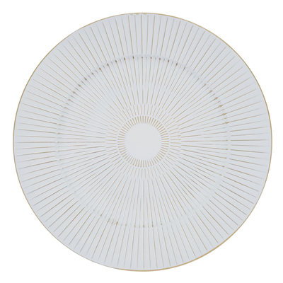 White Starburst Charger