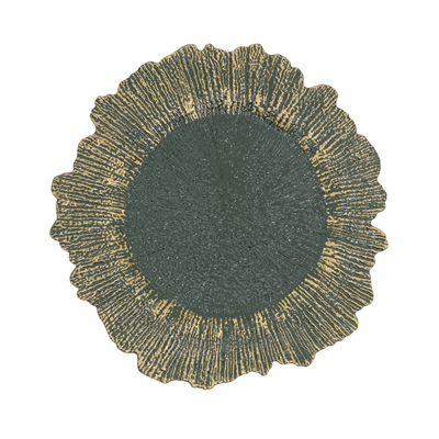 Foil Print Starburst Charger