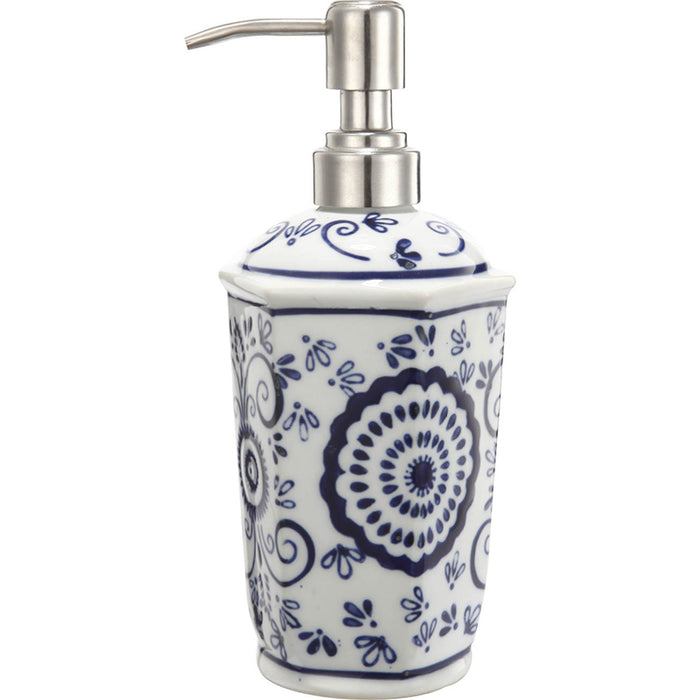 Blue & White Porcelain Soap Pump