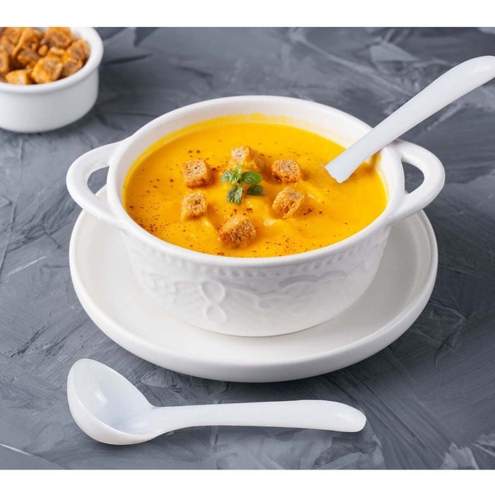 White Gravy Porcelain Ladle