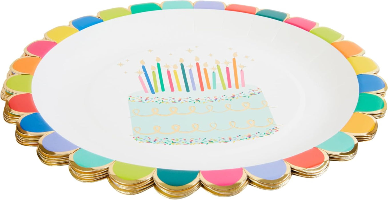 8pk. Sprinkle Birthday Disposable Dinner Plates