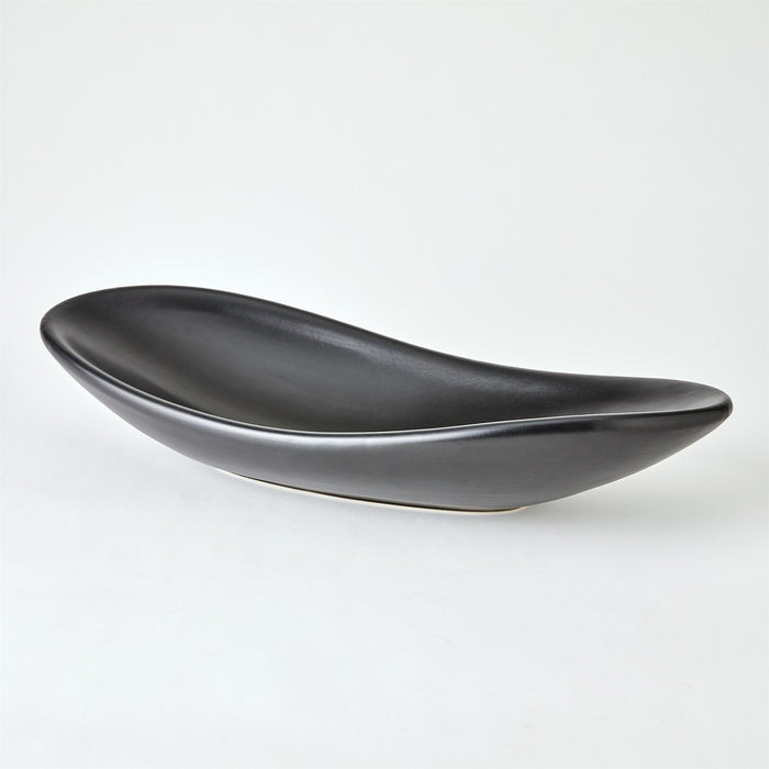 Oblong Platter Bowl - Matte Black