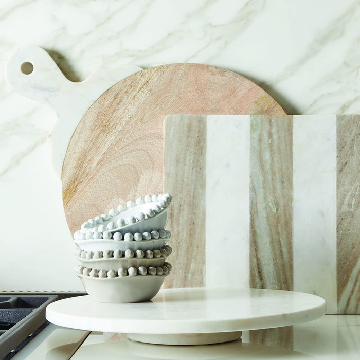 White Marble Lazy Susan