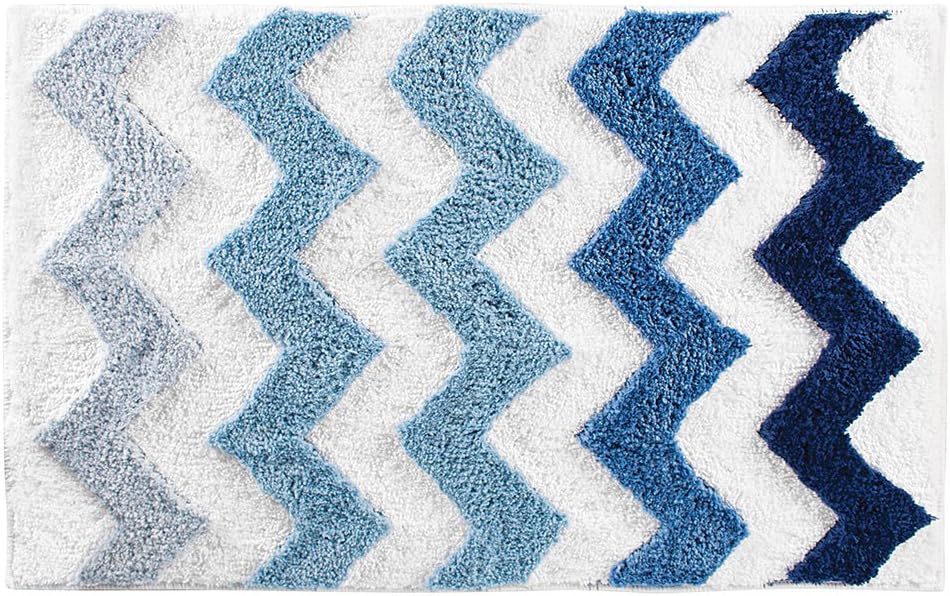 InterDesign Chevron Blue Multi Rug — BDC Living