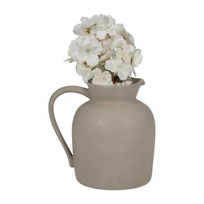 Ceramic Gray Pitcher Vase