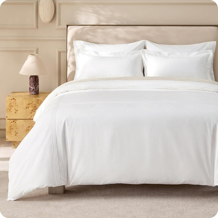 3pc. 100% Cotton Percale Duvet Cover