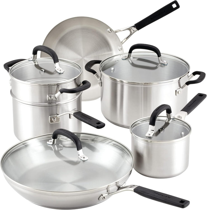 10pc. Kitchen Aid Cookware Set