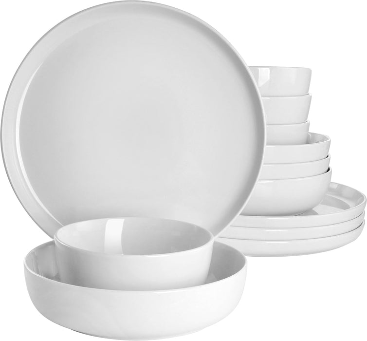 Avisala 12pc. Double Bowl Dinnerware Set