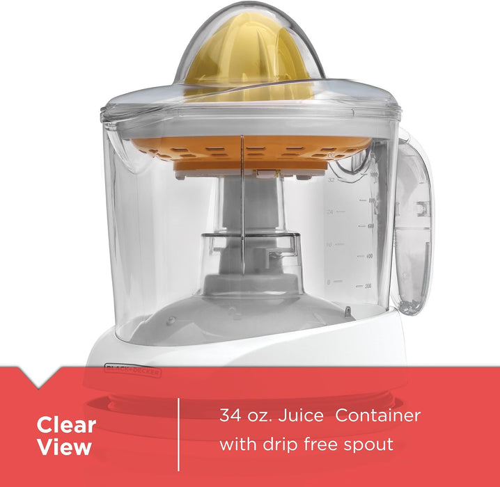 Black & Decker Electric Citrus Juicer - White