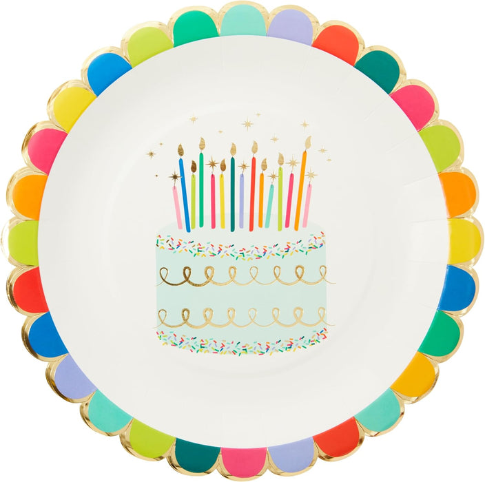 8pk. Sprinkle Birthday Disposable Dinner Plates