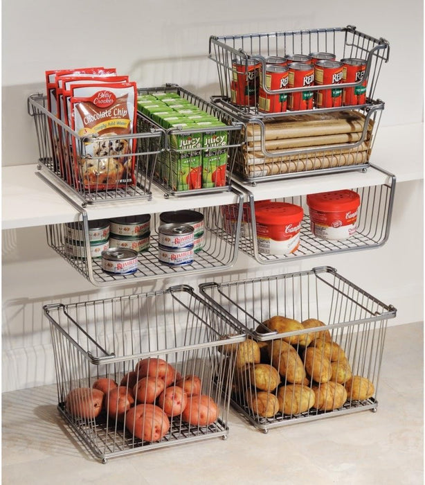 InterDesign York Lyra Under Shelf Hanging Wire Storage Basket