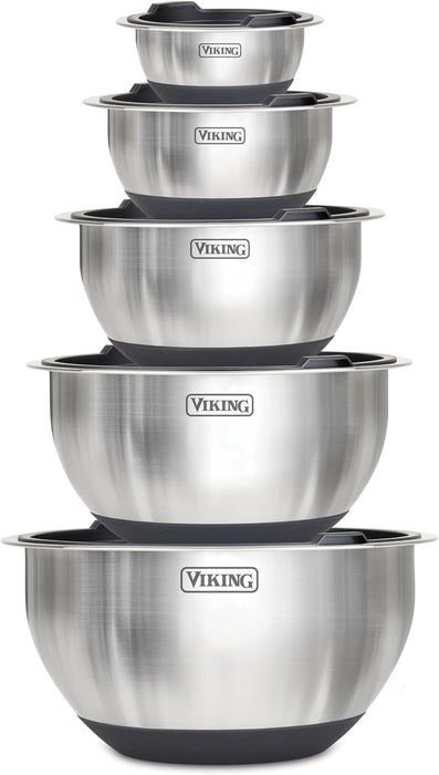 10pc. Viking Mixing Bowl Set w/Lids