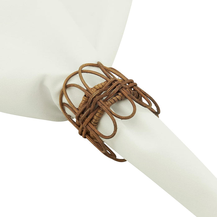 Rattan Napkin Ring - Caramel