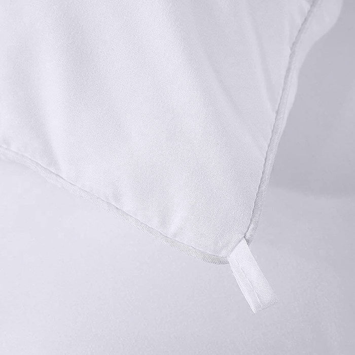 Plush Siliconized Fiberfill White Bed Comforter