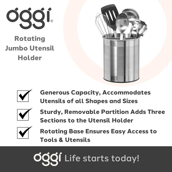 Rotating Jumbo Utensil Holder